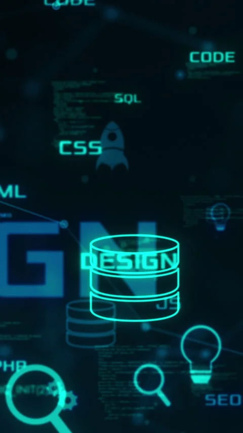 Web development concept Stock Footage 302808896