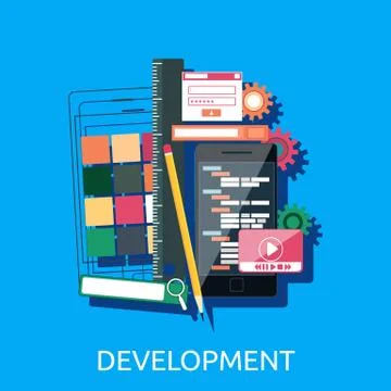 Web Development Concept Stock Illustration