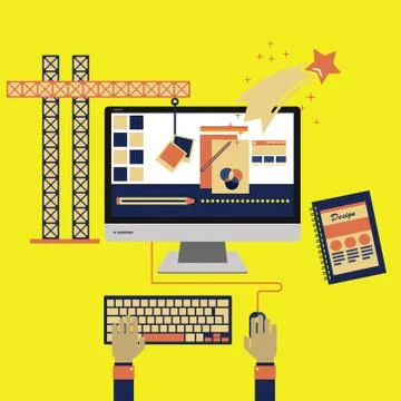 Web Development Concept Stock-Illustration