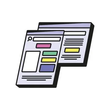 Web development concept Stockillustratie