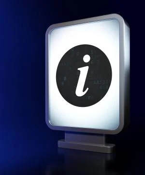 Web development concept: Information on billboard background Stock Illustration