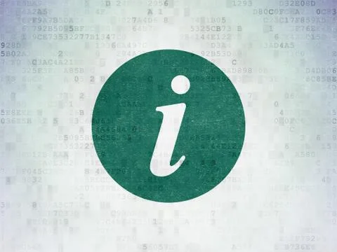 Web development concept: Information on Digital Paper background Stock Illustration