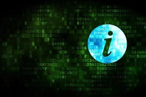 Web development concept: Information on digital background Illustrazione stock