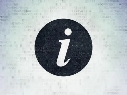 Web development concept: Information on Digital Data Paper background Stock Illustration