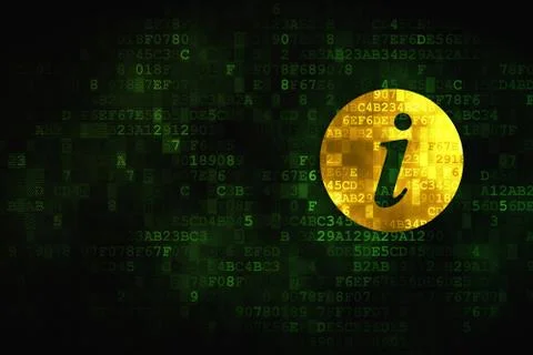 Web development concept: Information on digital background イラスト素材