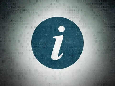 Web development concept: Information on Digital Data Paper background Stock Illustration