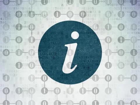 Web development concept: Information on Digital Data Paper background Stock Illustration