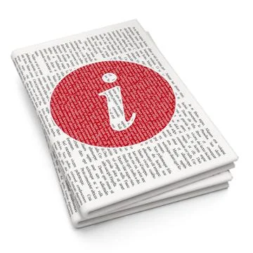 Web development concept: Information on Newspaper background イラスト素材