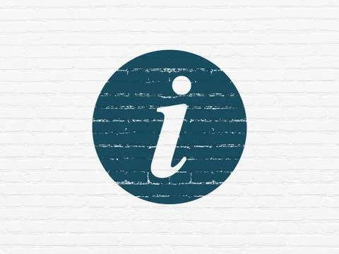 Web development concept: Information on wall background Illustrazione stock