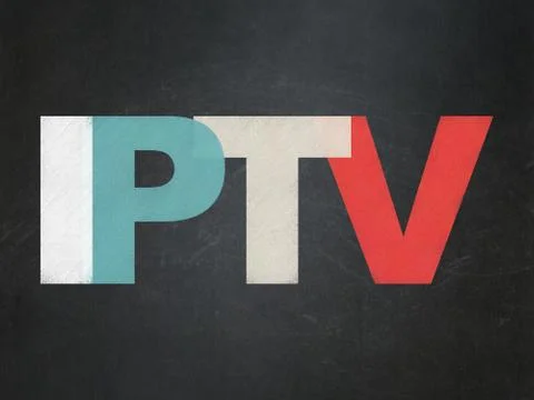 Web development concept: IPTV on School Board background Stock Illustration