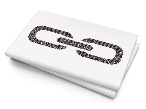 Web development concept: Link on Blank Newspaper background Stock Illustration