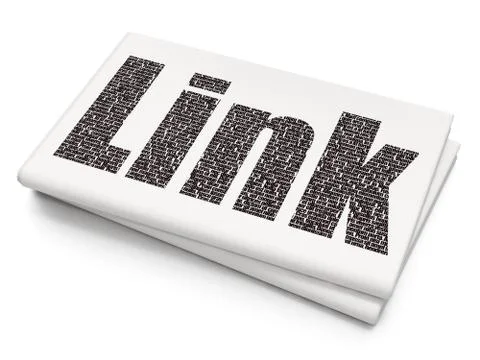 Web development concept: Link on Blank Newspaper background Stock-Illustration