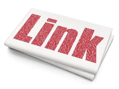 Web development concept: Link on Blank Newspaper background Stock-Illustration