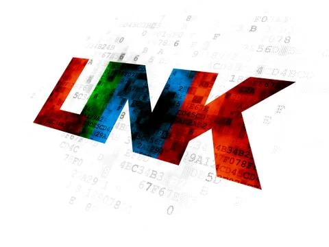 Web development concept: Link on Digital background イラスト素材
