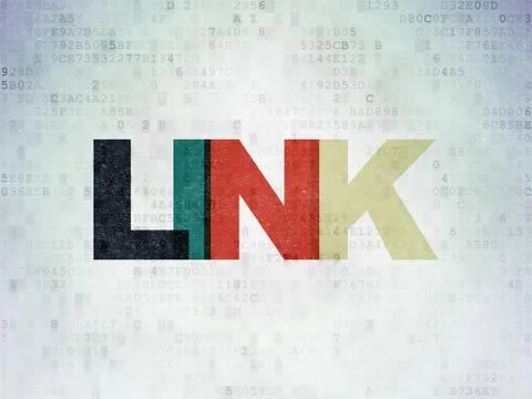 Web development concept: Link on Digital Data Paper background Stock-Illustration