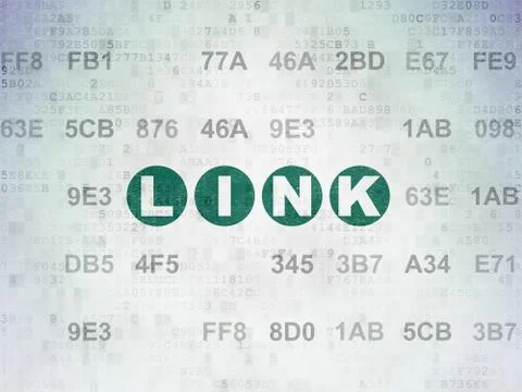 Web development concept: Link on Digital Data Paper background Stock-Illustration