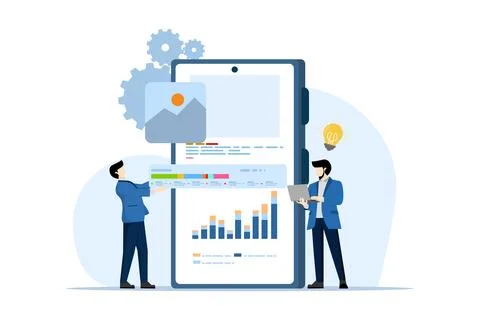 Web development concept. programming language. css, html, it, ui. Stock Illustration