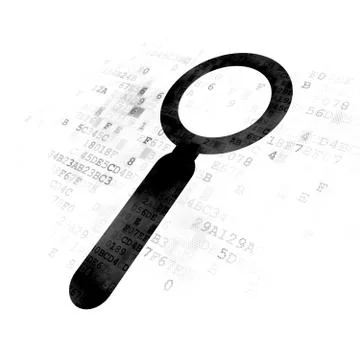 Web development concept: Search on Digital background Stockillustratie