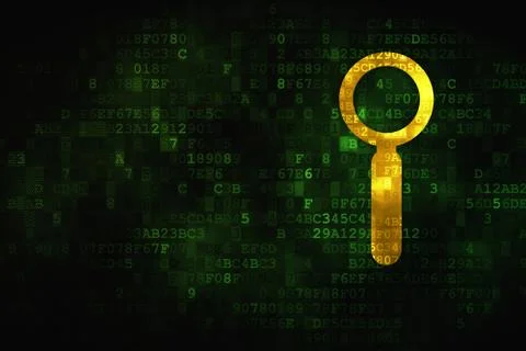 Web development concept: Search on digital background イラスト素材