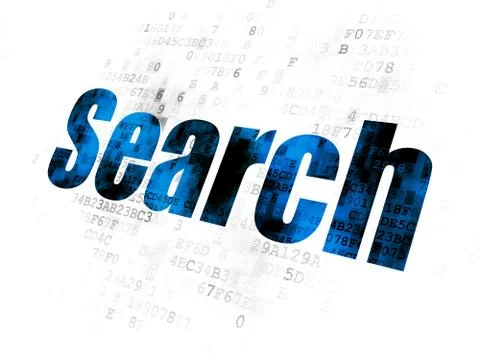 Web development concept: Search on Digital background Stock-Illustration