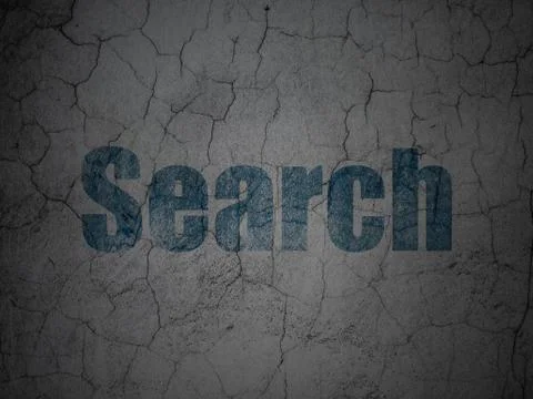 Web development concept: Search on grunge wall background Stock Illustration