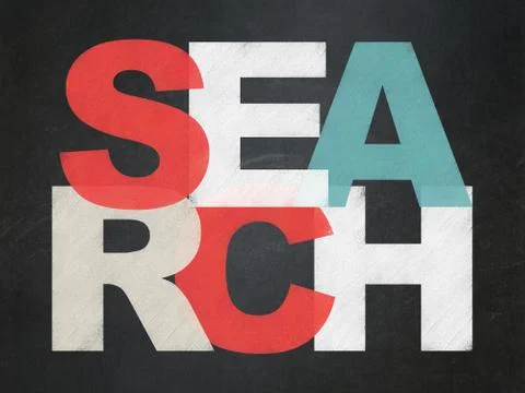 Web development concept: Search on School board background Illustrazione stock