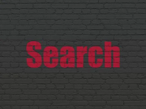 Web development concept: Search on wall background Stock Illustration