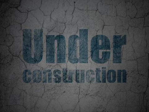 Web development concept: Under Construction on grunge wall background Illustrazione stock