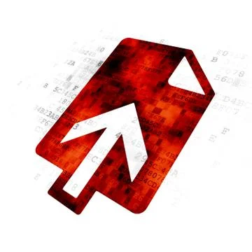 Web development concept: Upload on Digital background Stock Illustration