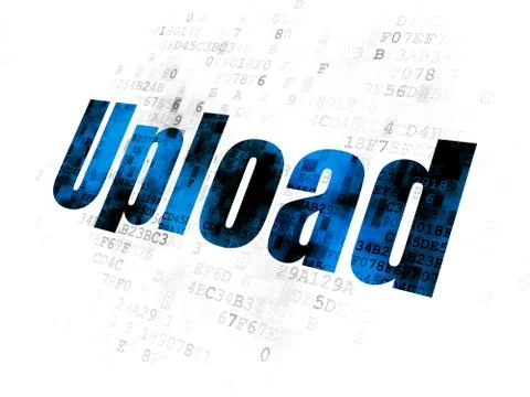 Web development concept: Upload on Digital background Stock Illustration