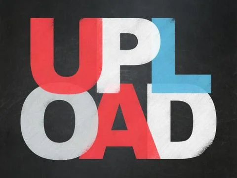 Web development concept: Upload on School board background Stock Illustration
