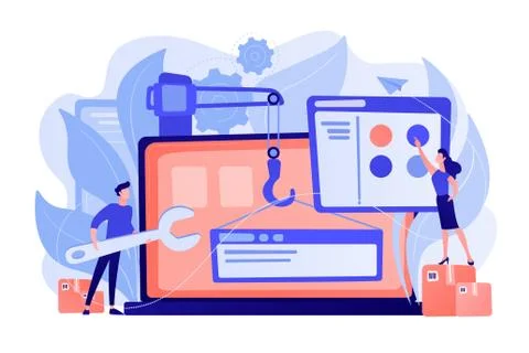 WEB development concept vector illustration Illustrazione stock