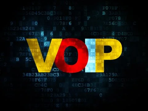 Web development concept: VOIP on Digital background Illustrazione stock