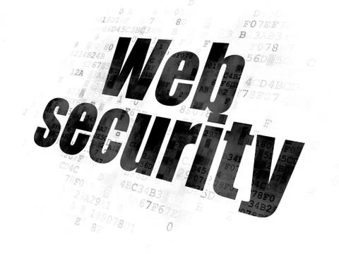 Web development concept: Web Security on Digital background Stock-Illustration