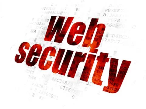 Web development concept: Web Security on Digital background Stock-Illustration