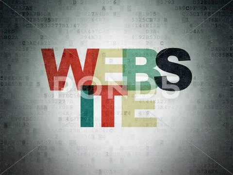 Web development concept: Website on Digital Paper background ~ Clip Art ...