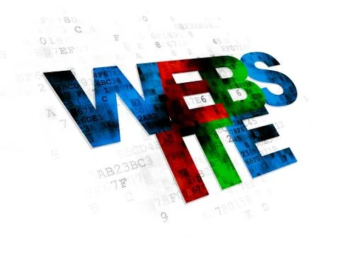 Web development concept: Website on Digital background Illustrazione stock