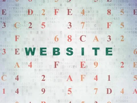 Web development concept: Website on Digital Paper background Stock-Illustration