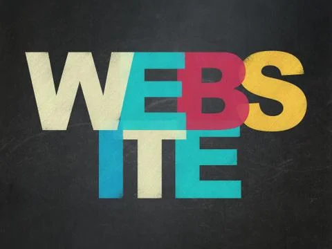 Web development concept: Website on School Board background Illustrazione stock
