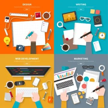Web Development Design Stock Illustration