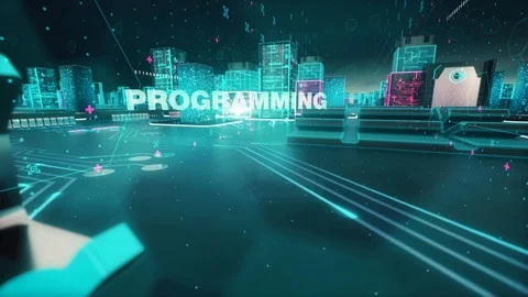 Web development with digital technology concept Stock Footage 98464171