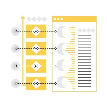 Web development engineering Stock Illustration