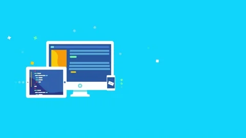 Web development Stock Footage 132916170