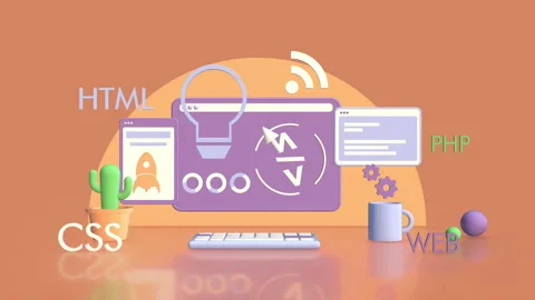 Web development Stock Footage 165611540