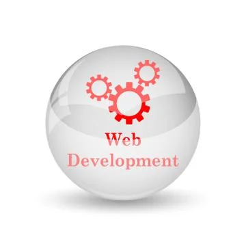 Web development icon. internet button on white background.. Ilustración de archivo