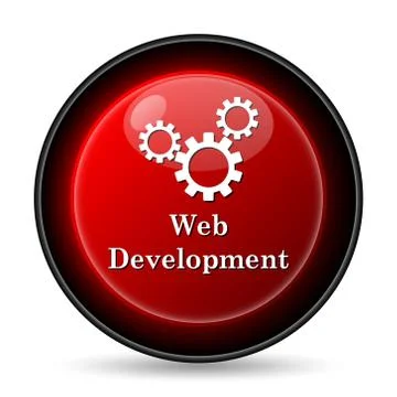 Web development icon. internet button on white background.. Ilustración de archivo