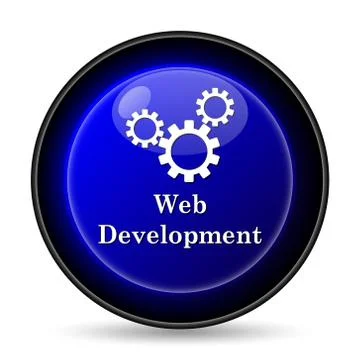 Web development icon. internet button on white background.. Ilustración de archivo