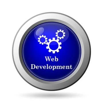 Web development icon. Internet button on white background.. Stock Illustration