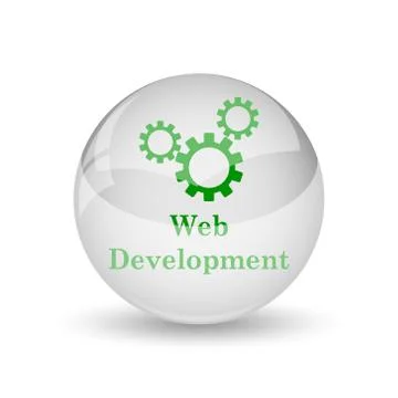 Web development icon. Internet button on white background.. Ilustración de archivo