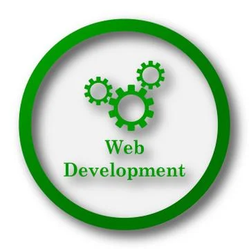 Web development icon. Internet button on white background.. Ilustración de archivo